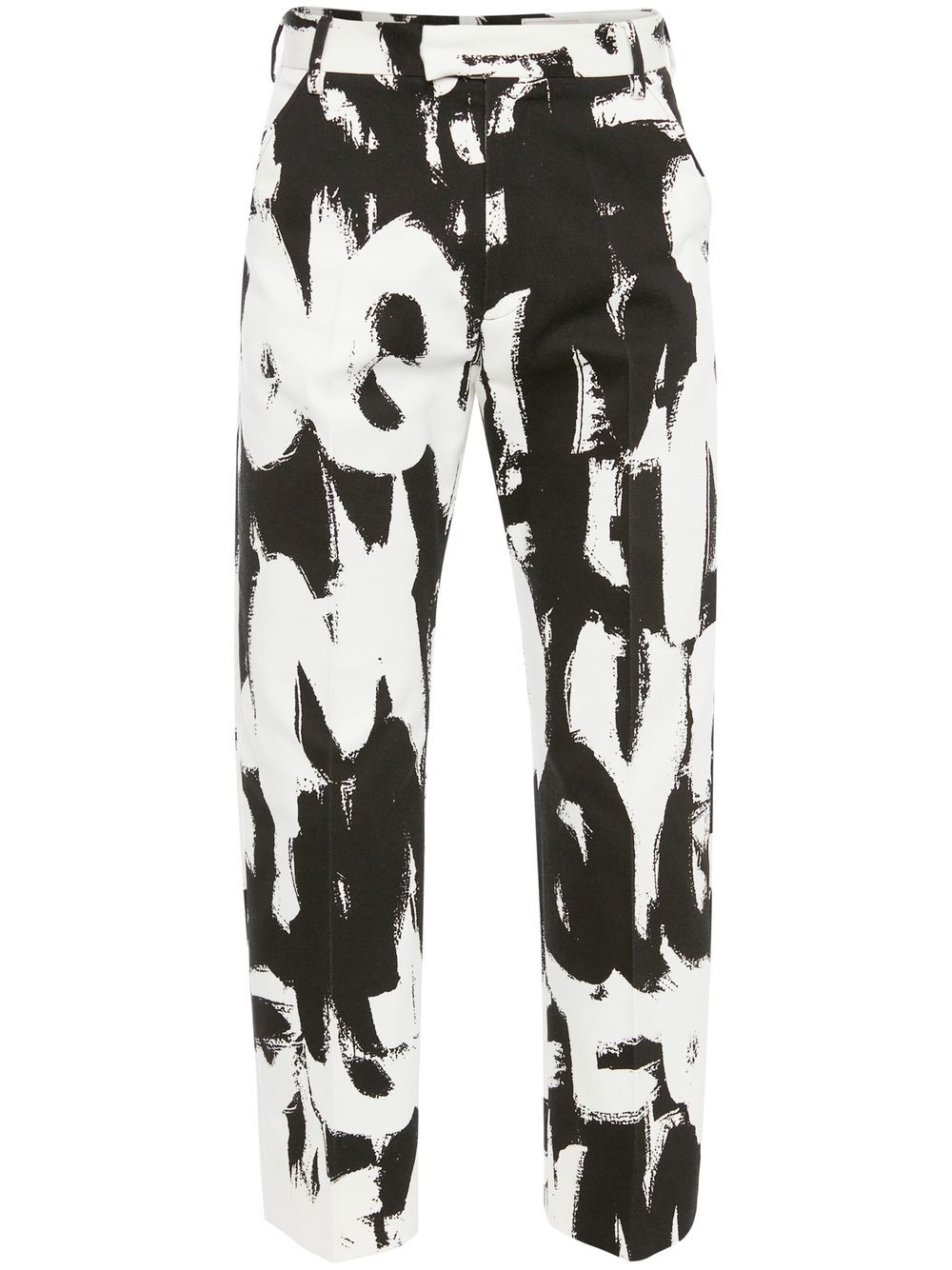 Alexander McQueen Organic Cotton Graffiti Trousers - Farfetch