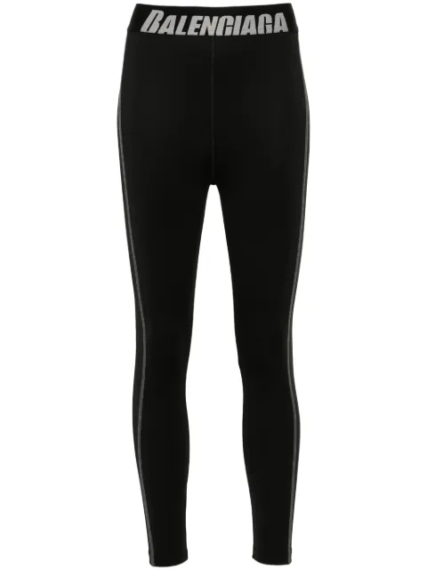 Balenciaga logo-waistband leggings