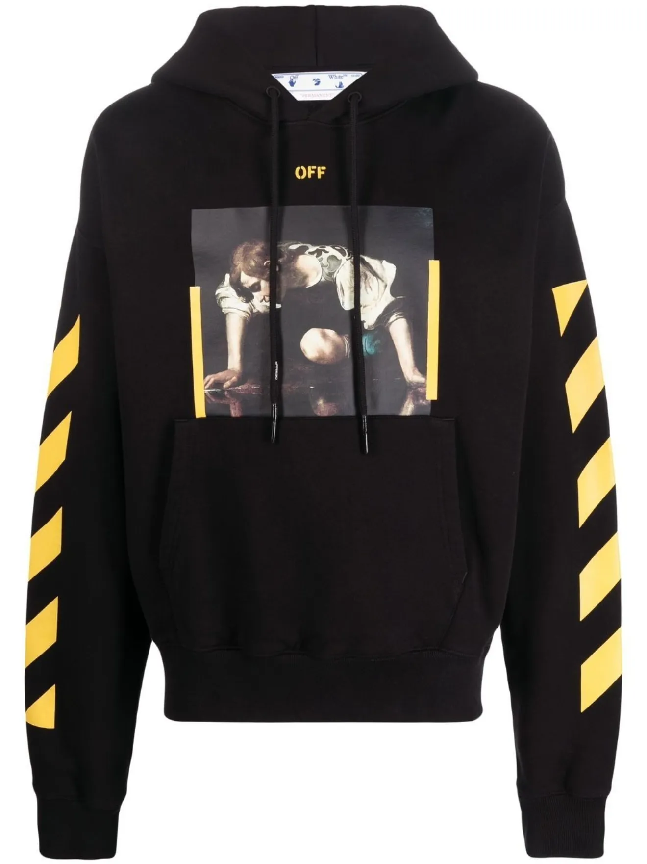 Off-White Caravaggio-print hoodie black 