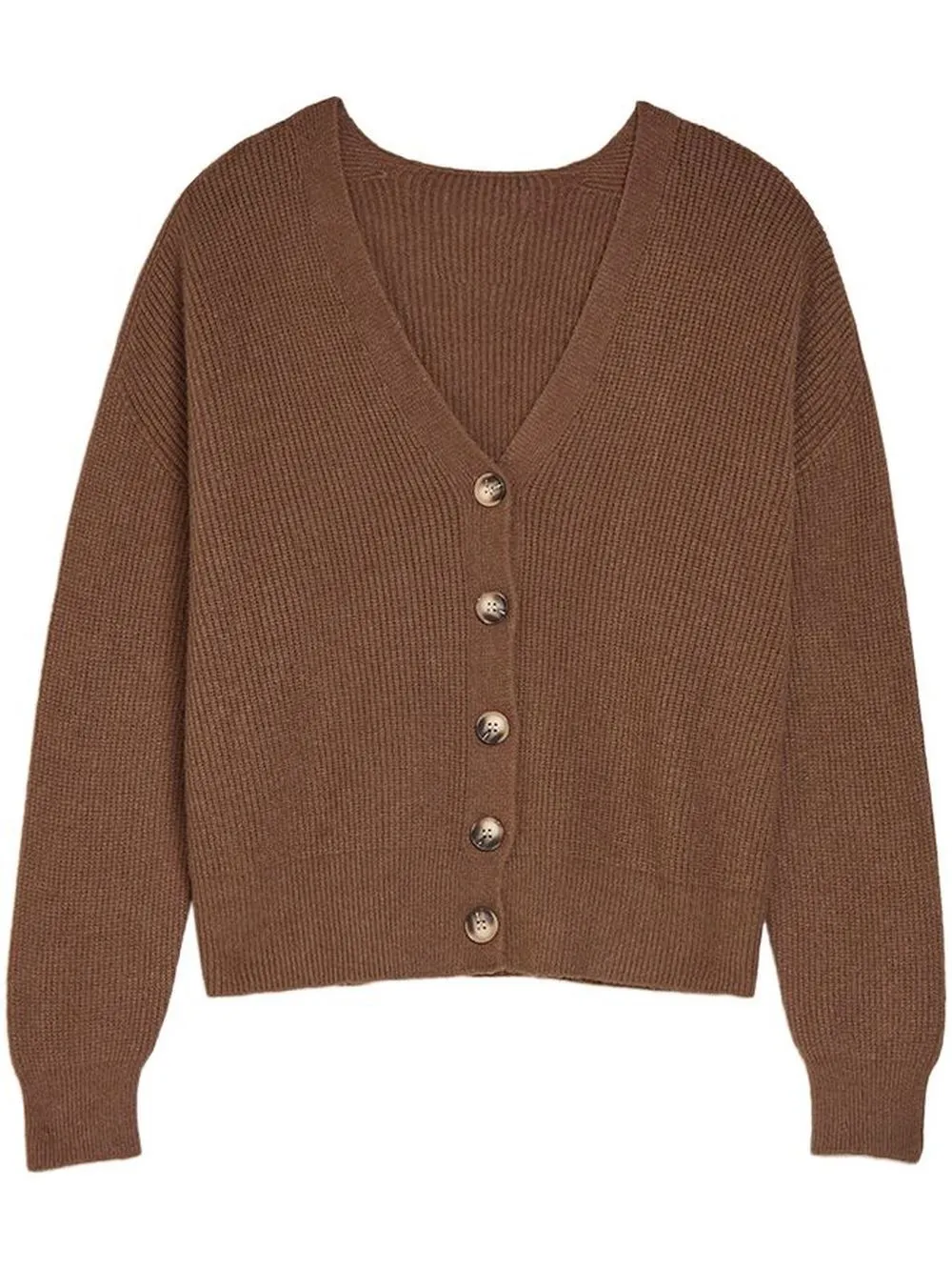 

Apparis Andi ribbed-knit cardigan - Brown