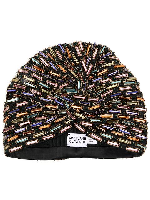 MaryJane Claverol Jolie crystal-embellished turban 