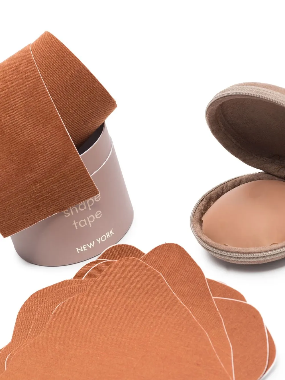 NOOD Set van vijf paar tepel covers - Beige