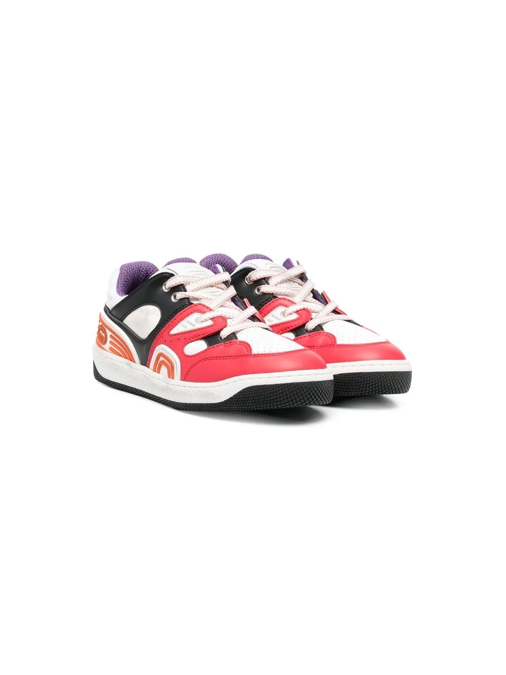 

Gucci Kids tenis bajos Basket - Blanco