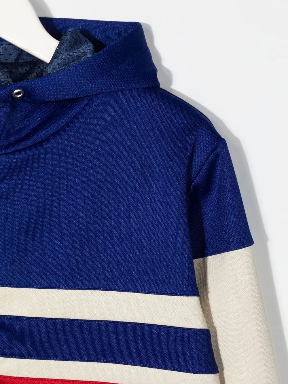 Gucci Web Stripe Zipped Jacket In Blue