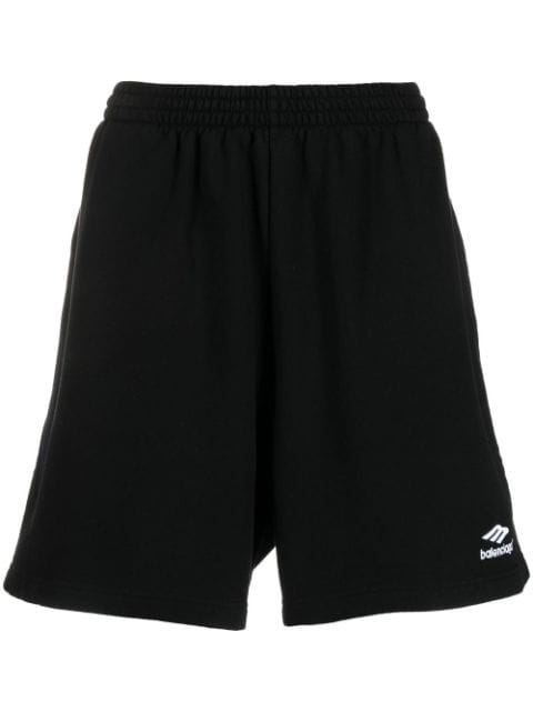 Balenciaga - logo-embroidered track shorts