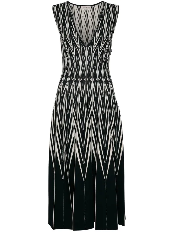 Alexander McQueen intarsia-knit Midi 