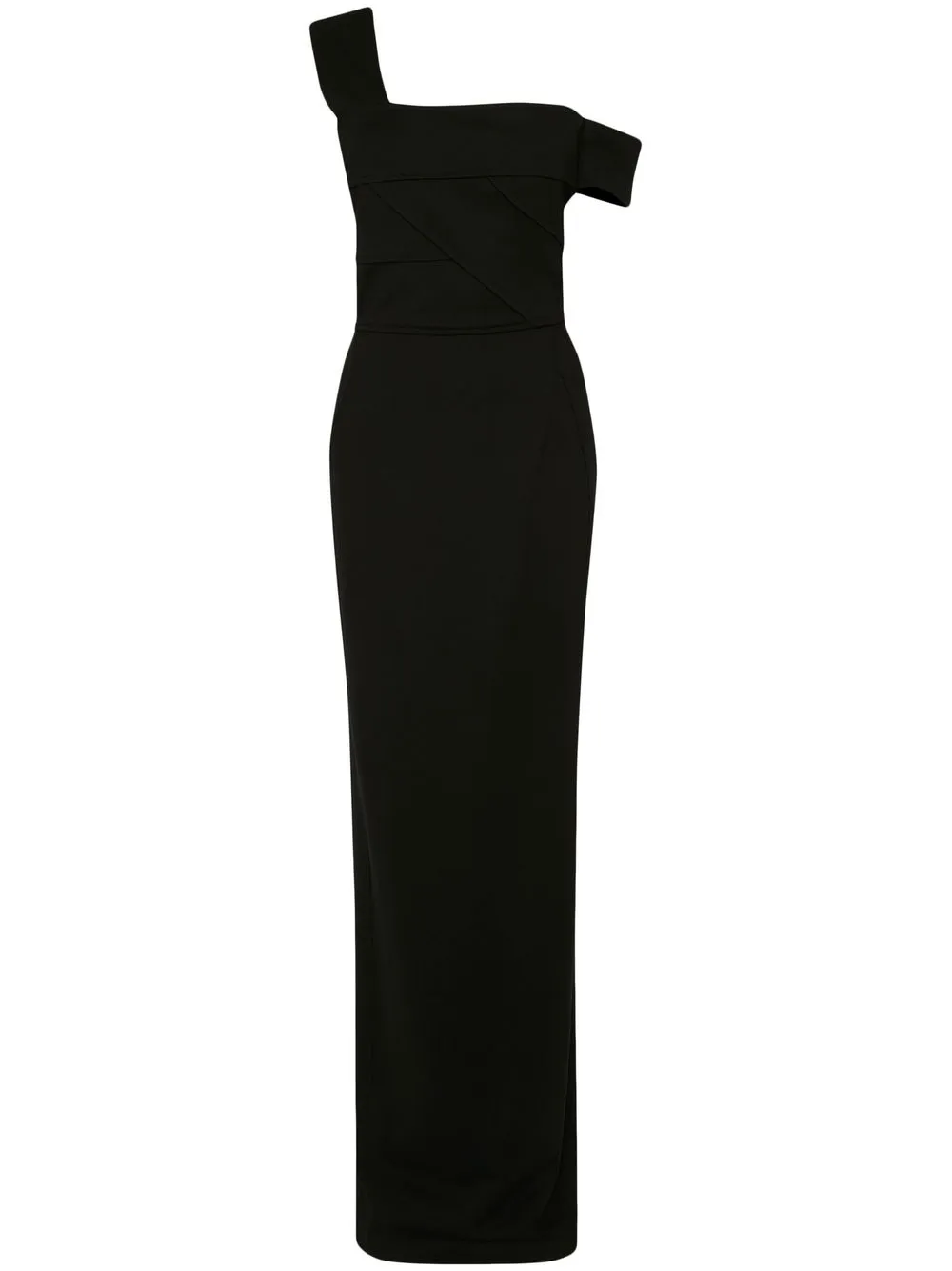 

Alexander McQueen one-shoulder maxi dress - Black