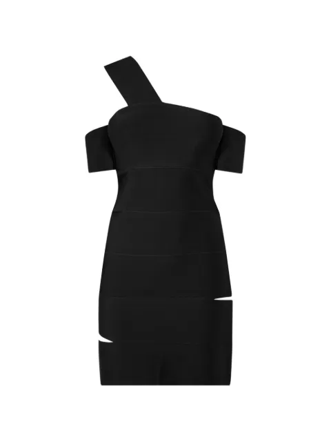 Alexander McQueen vestido corto con detalle de aberturas