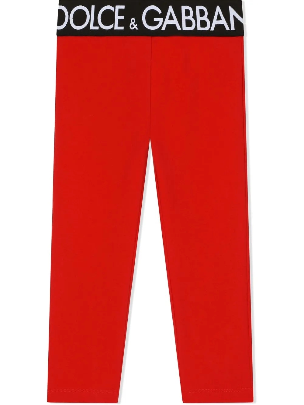 

Dolce & Gabbana Kids leggins stretch con logo en la pretina - Rojo