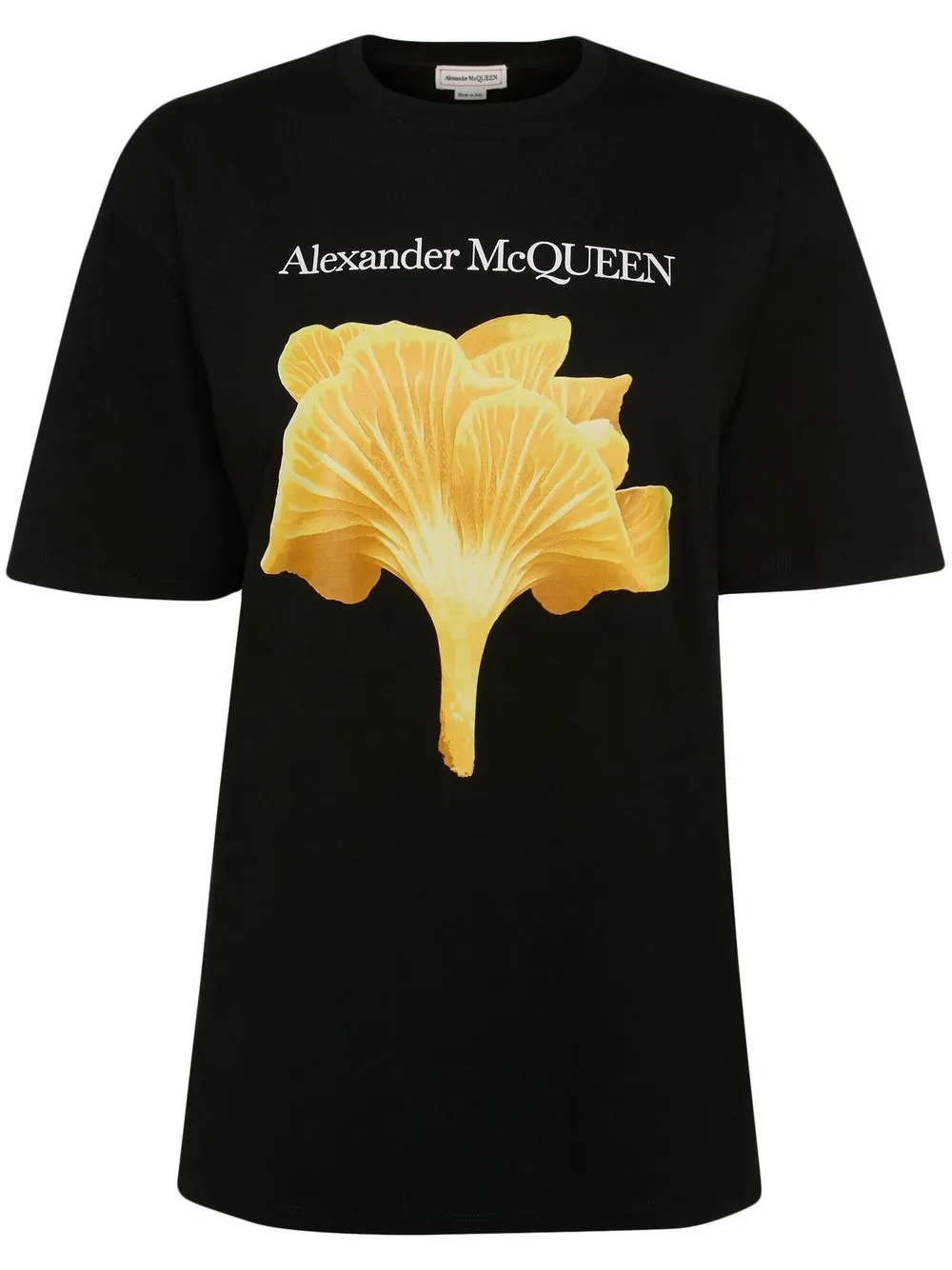 

Alexander McQueen playera con logo estampado - Negro