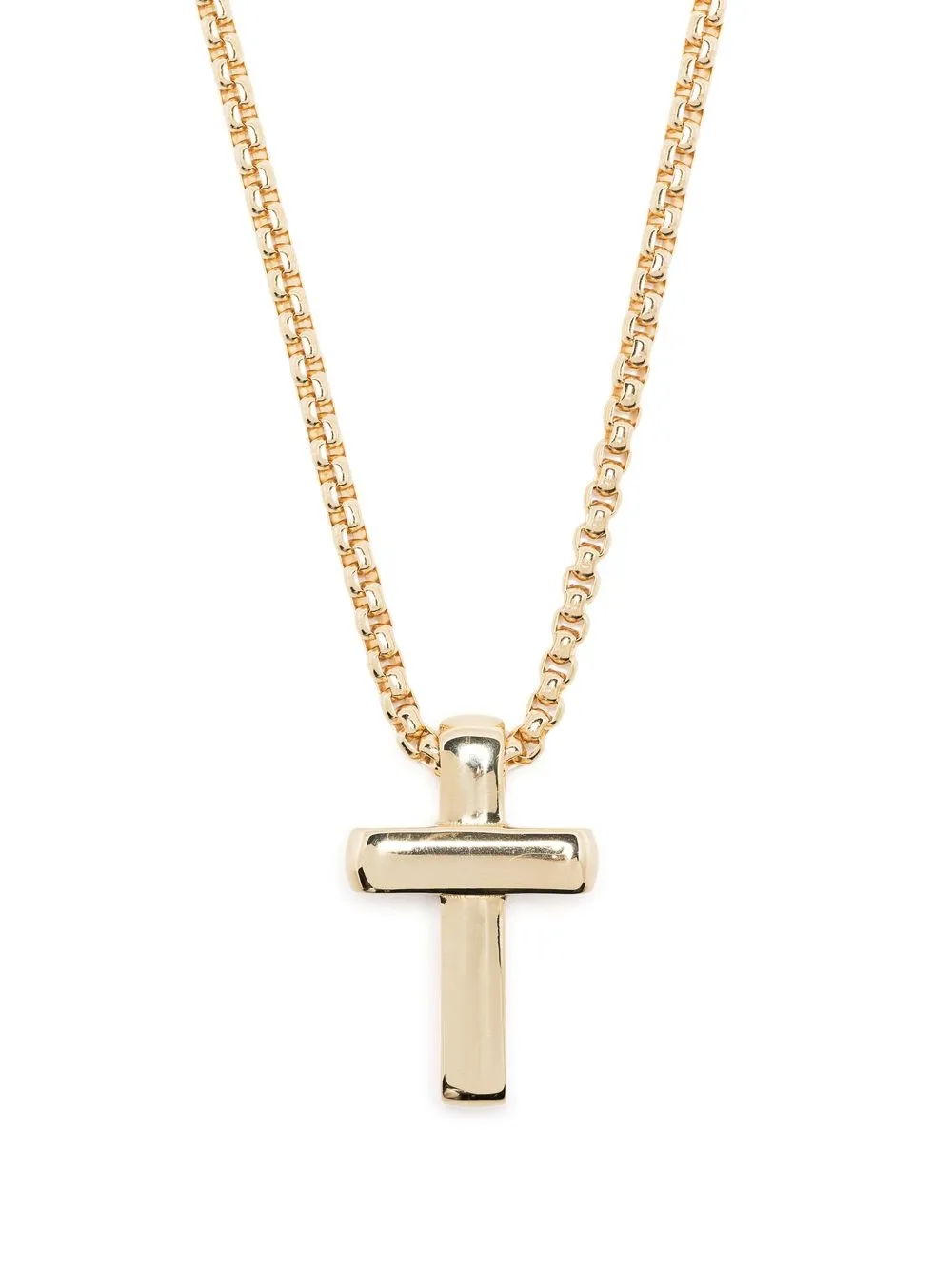 

Laura Lombardi Cecilia cross pendant 20inch necklace - Gold