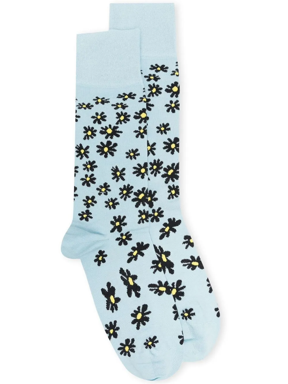 

Paul Smith calcetines con motivos florales en intarsia - Azul