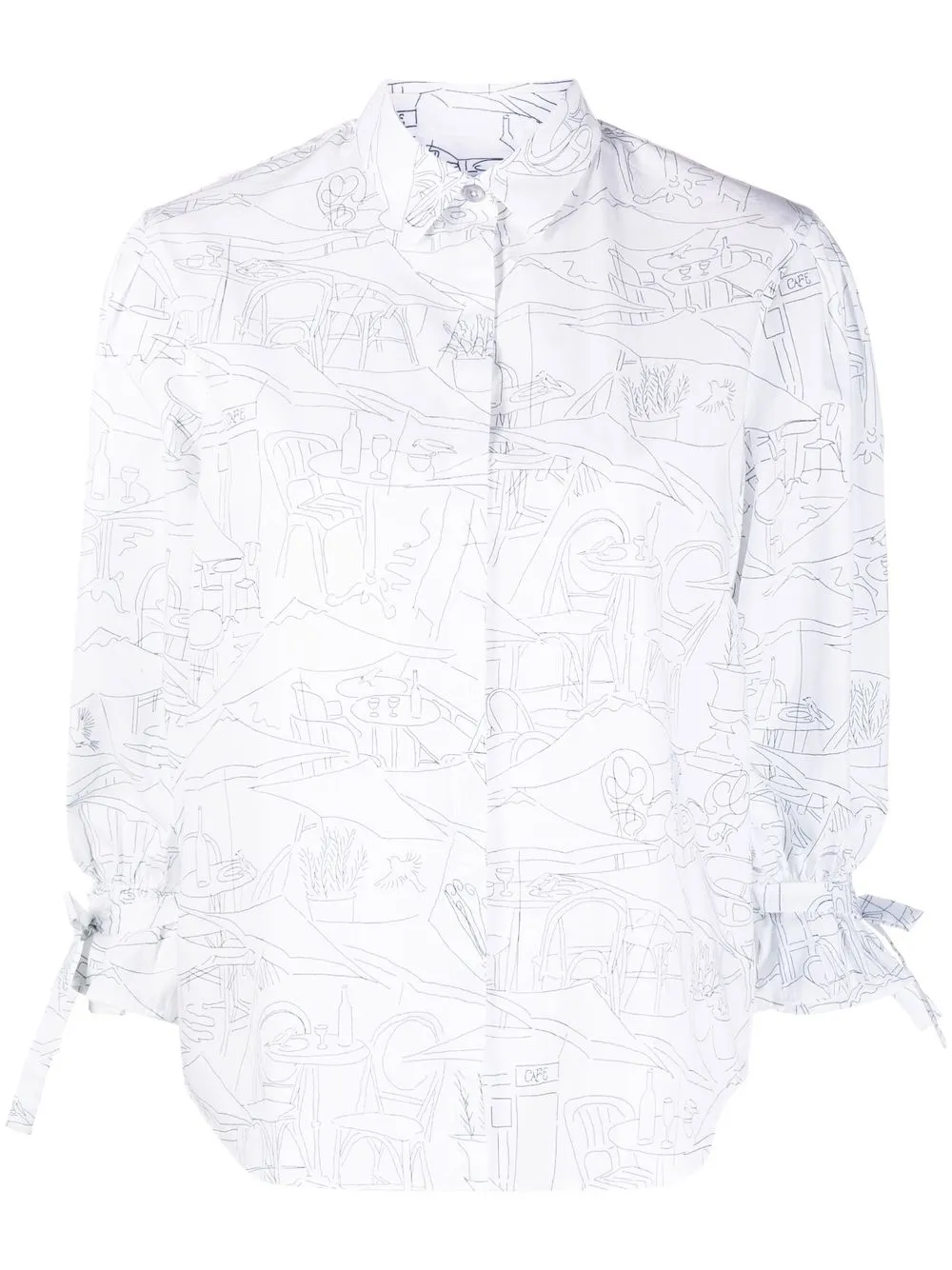 

PS Paul Smith camisa con estampado gráfico - Blanco