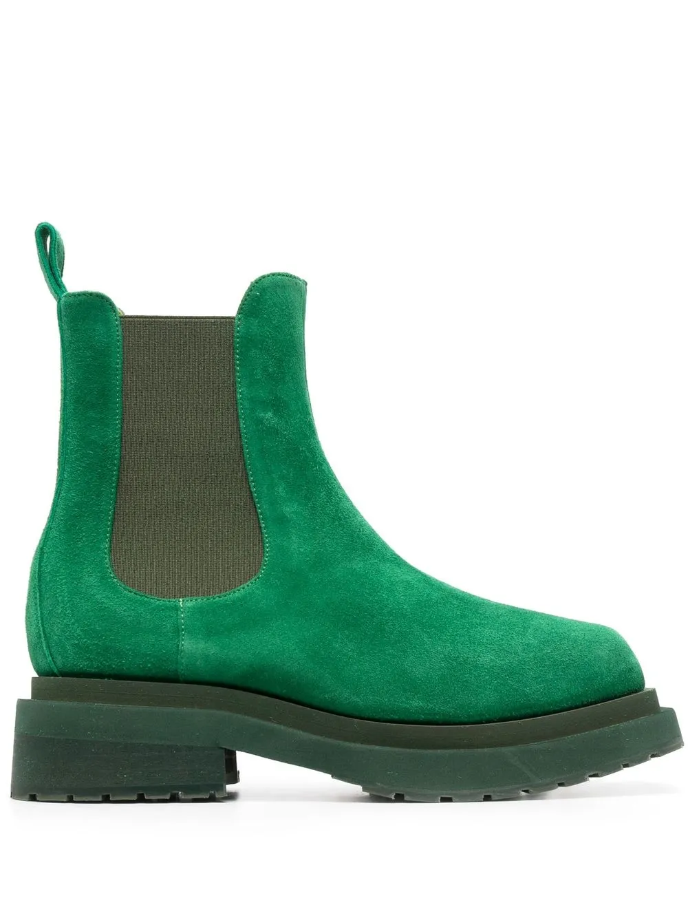 

Eckhaus Latta botas con panel en contraste - Verde