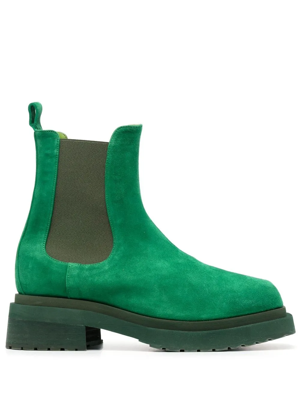 

Eckhaus Latta botas con panel en contraste - Verde