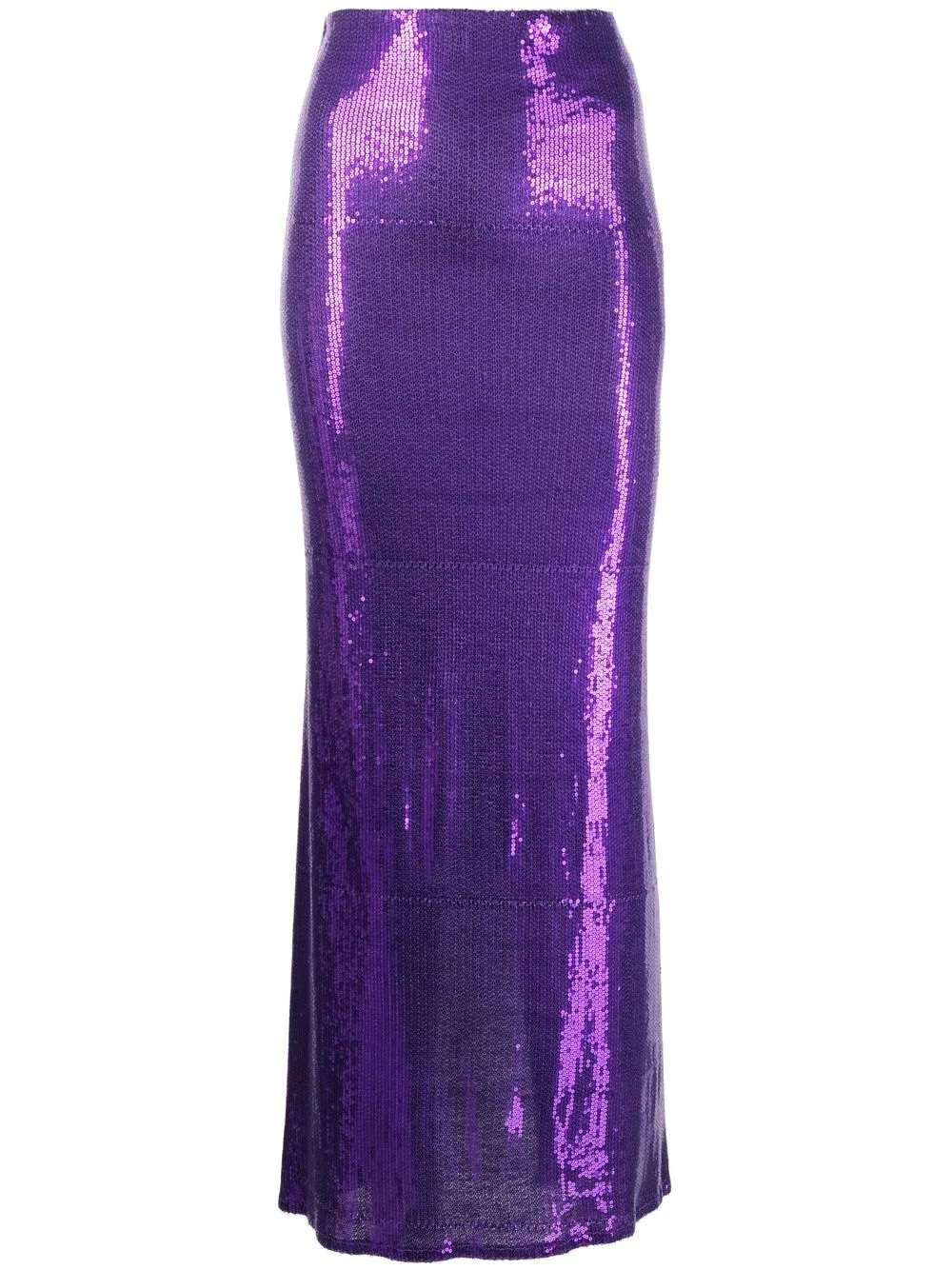 

Atu Body Couture falda larga con detalle de abertura - Morado