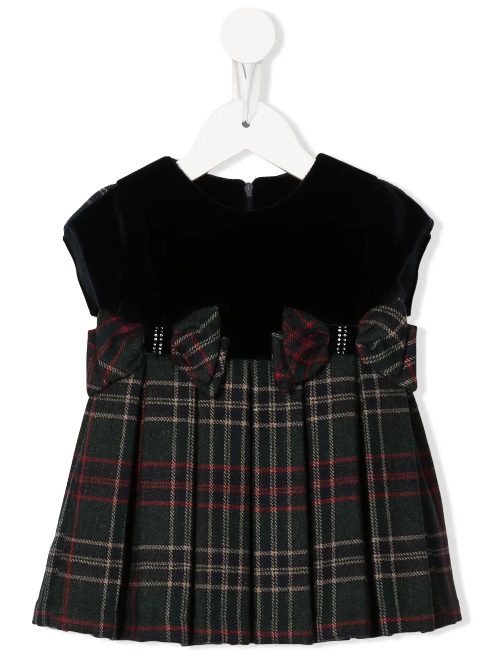 

Lapin House pleated tartan dress - Blue