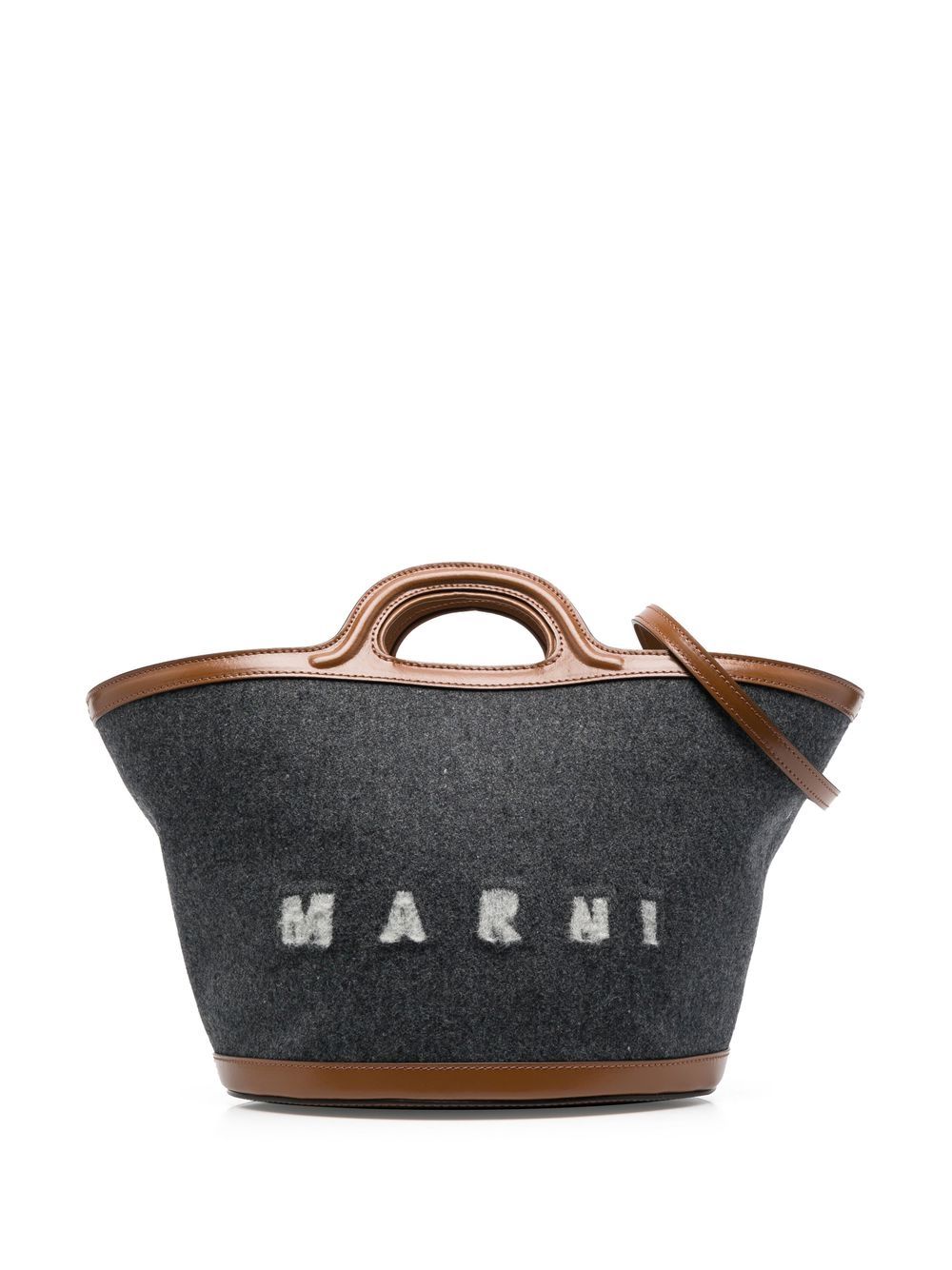 

Marni tote con logo estampado - Azul