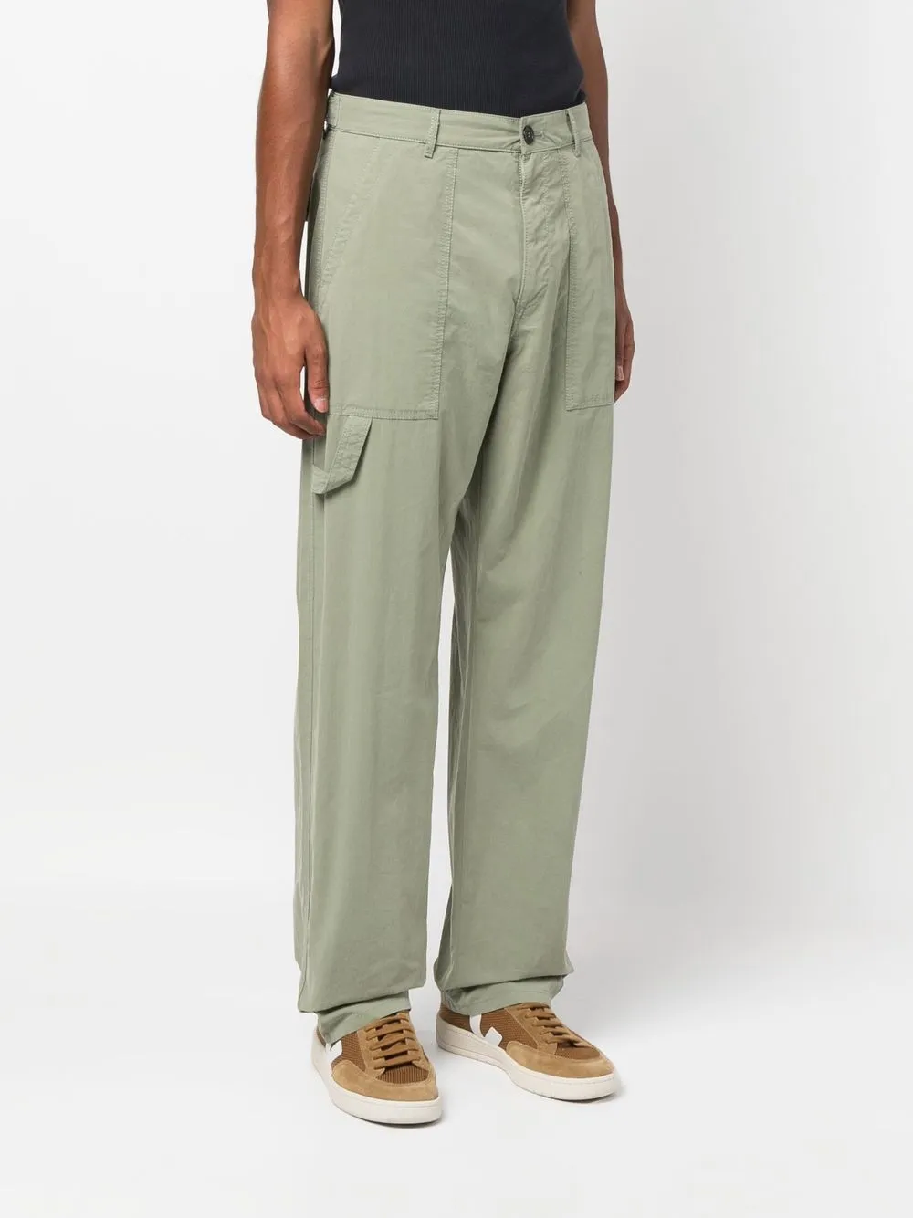  Philippe Model Paris Mid-rise Straight-leg Trousers - Green 