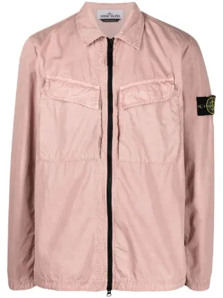 Stone island pink shop nylon metal overshirt