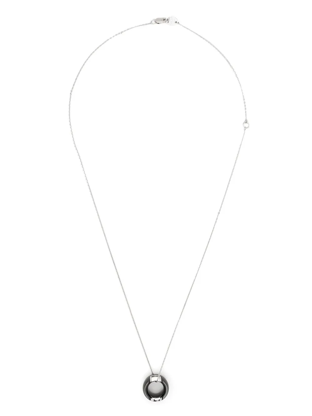  Damiani 18kt White Gold D.icon Diamond Pendant Necklace - Silver 