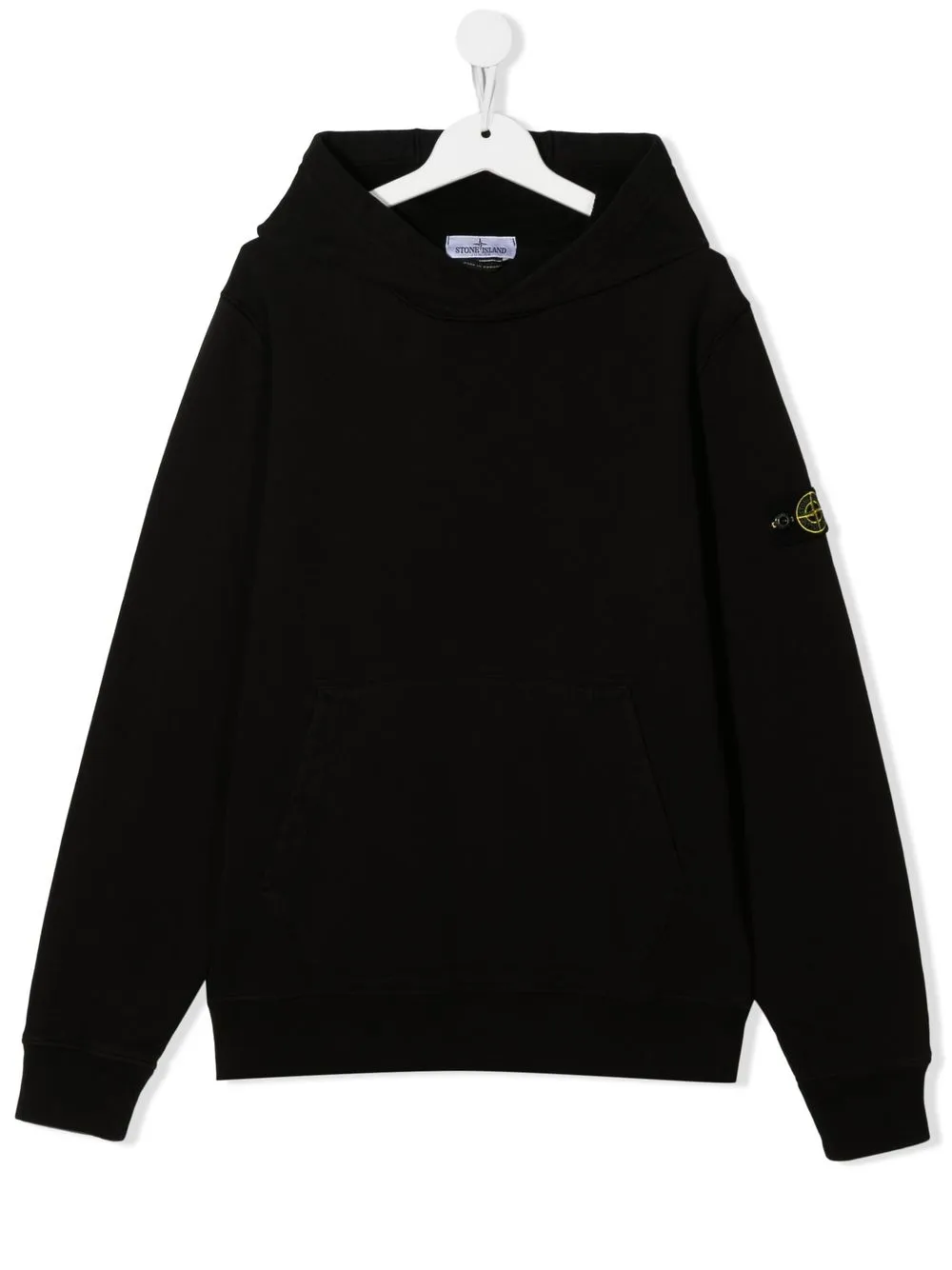 

Stone Island Junior hoodie con parche del logo - Negro