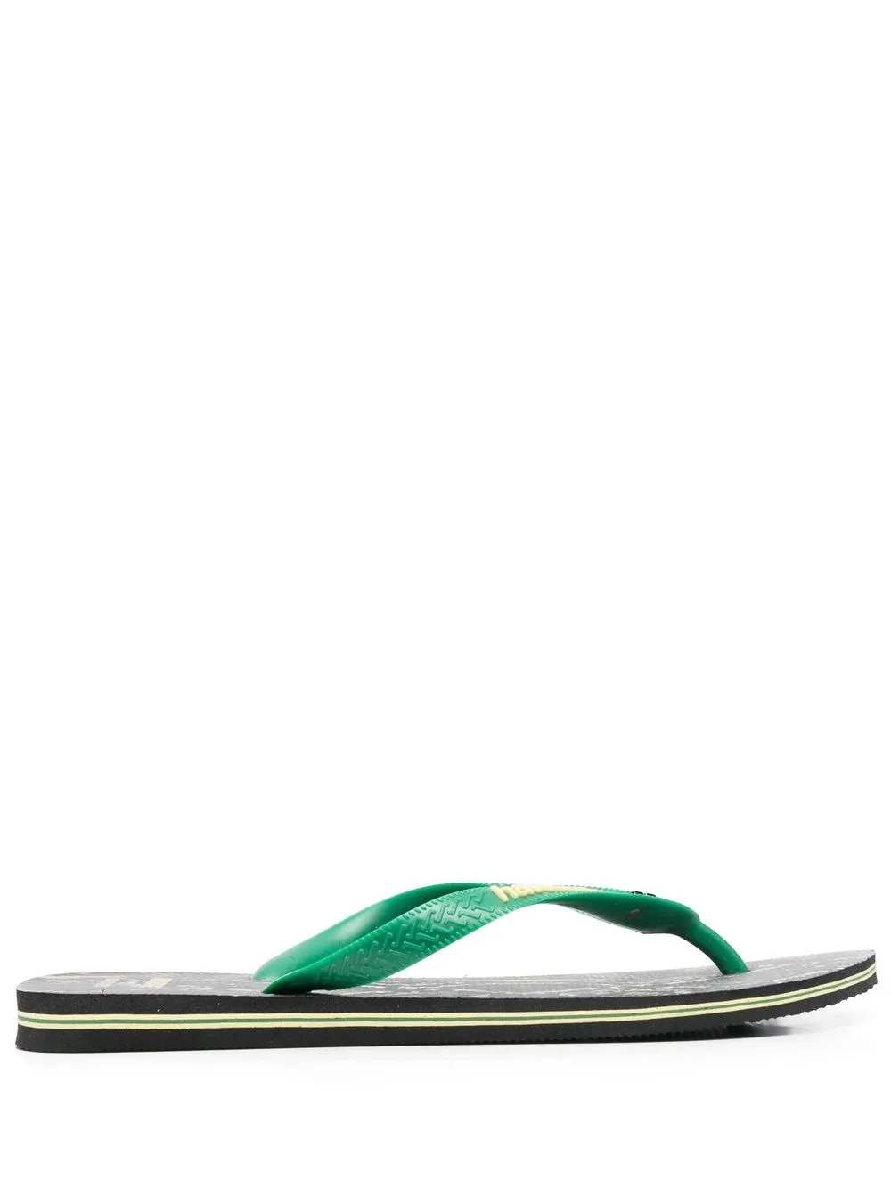 

ROTATE flip flops con estampado de piel de serpiente - Verde