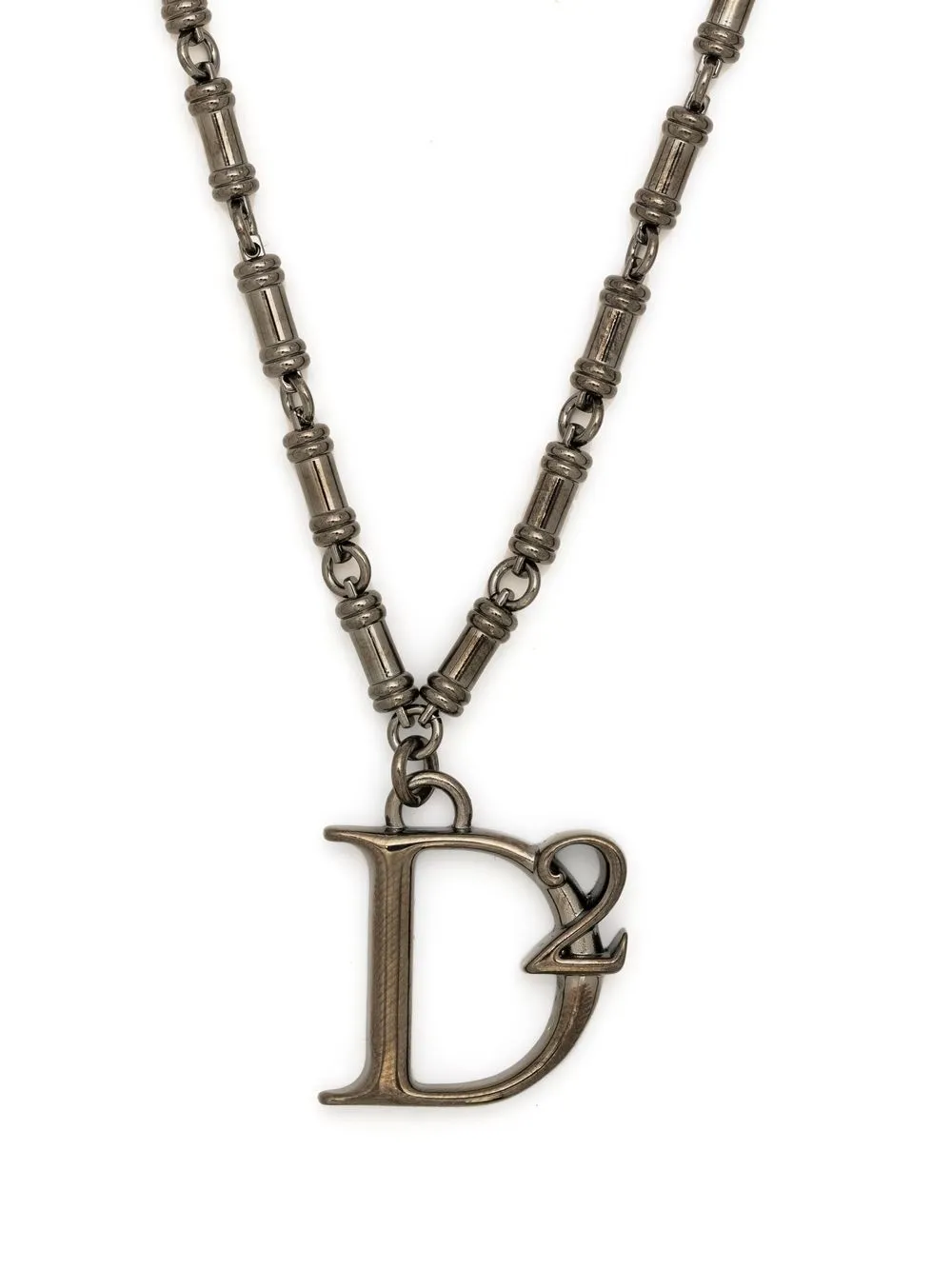 

Dsquared2 collar con dije del logo - Gris