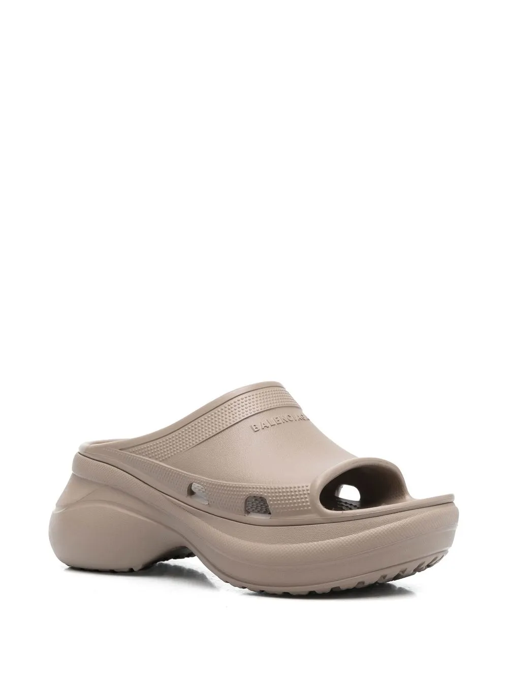 Balenciaga x Crocs™ badslippers met plateauzool - Beige