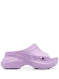Balenciaga x Crocs Pool Crocs platform sandals - Purple