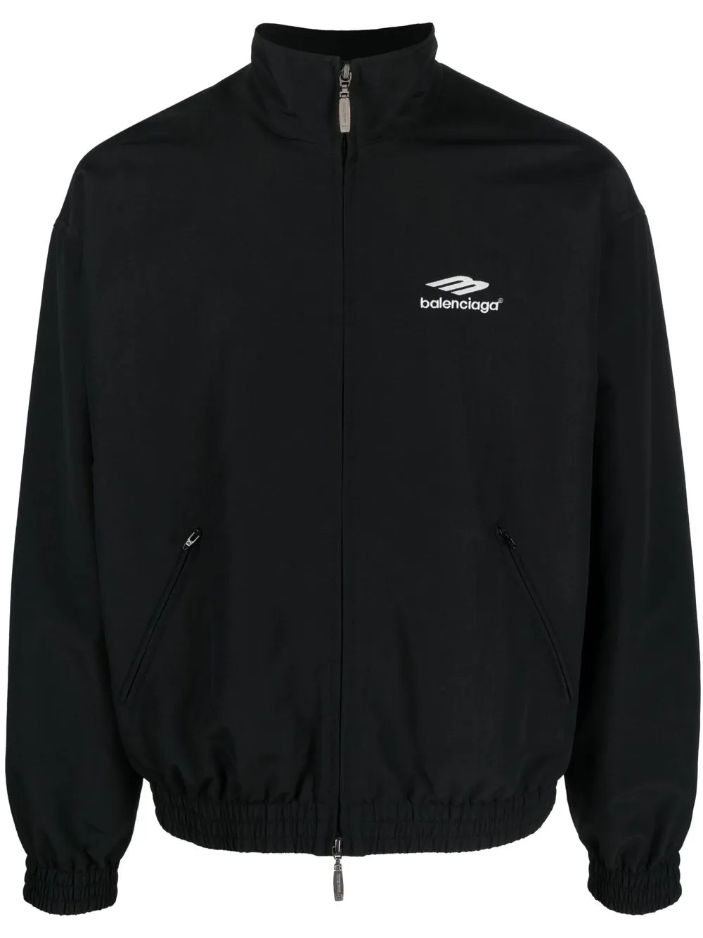 Shop Balenciaga 3b Sports Icon Track Jacket In Schwarz