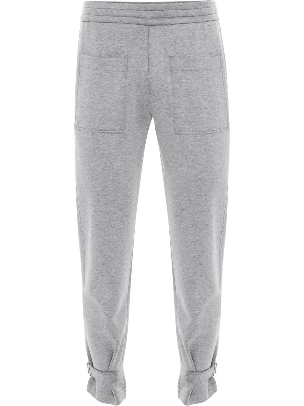 

Alexander McQueen buckled-ankle track trousers - Grey