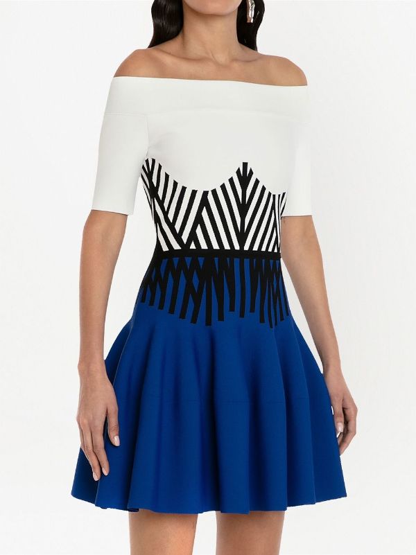 Alexander mcqueen intarsia dress sale