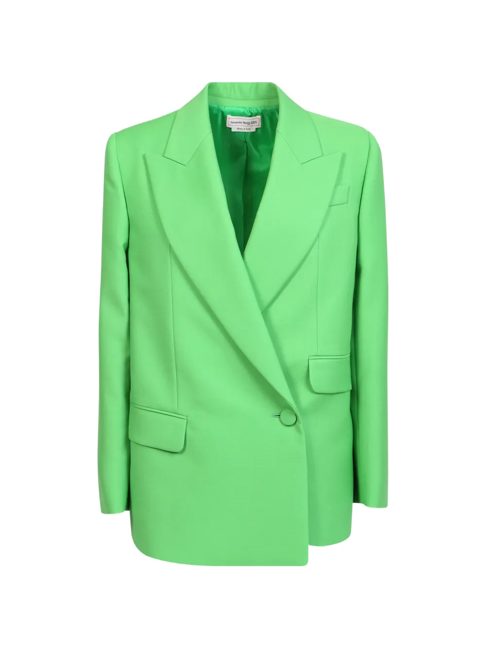 Alexander McQueen double-breasted drop hem blazer · 44