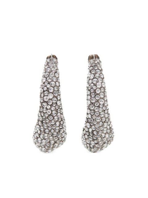 Alexander McQueen crystal-embellished hoop-earrings Women