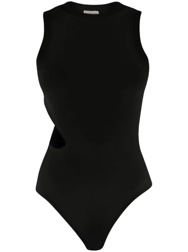 Alexander McQueen カットアウト ボディスーツ | ブラック | FARFETCH JP