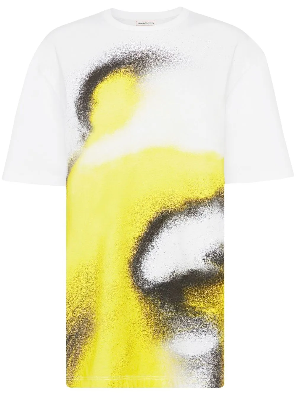 

Alexander McQueen playera con estampado abstracto - Blanco