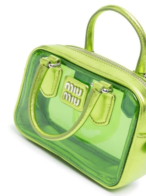 Miu Miu logo-lettering top-handle Bag - Farfetch