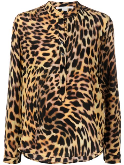 Stella McCartney cheetah print silk shirt Women