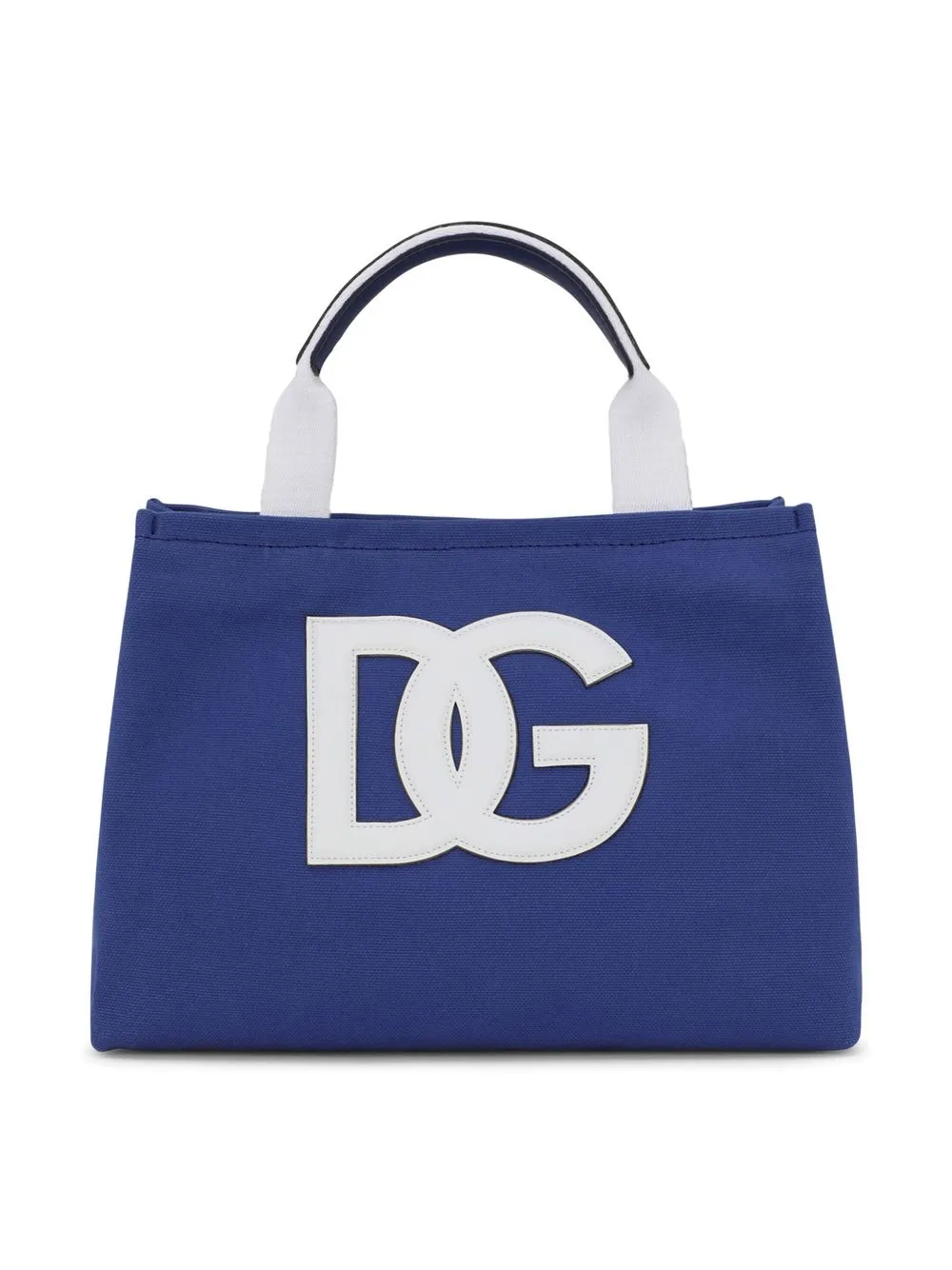 

Dolce & Gabbana Kids tote con parche del logo - Azul