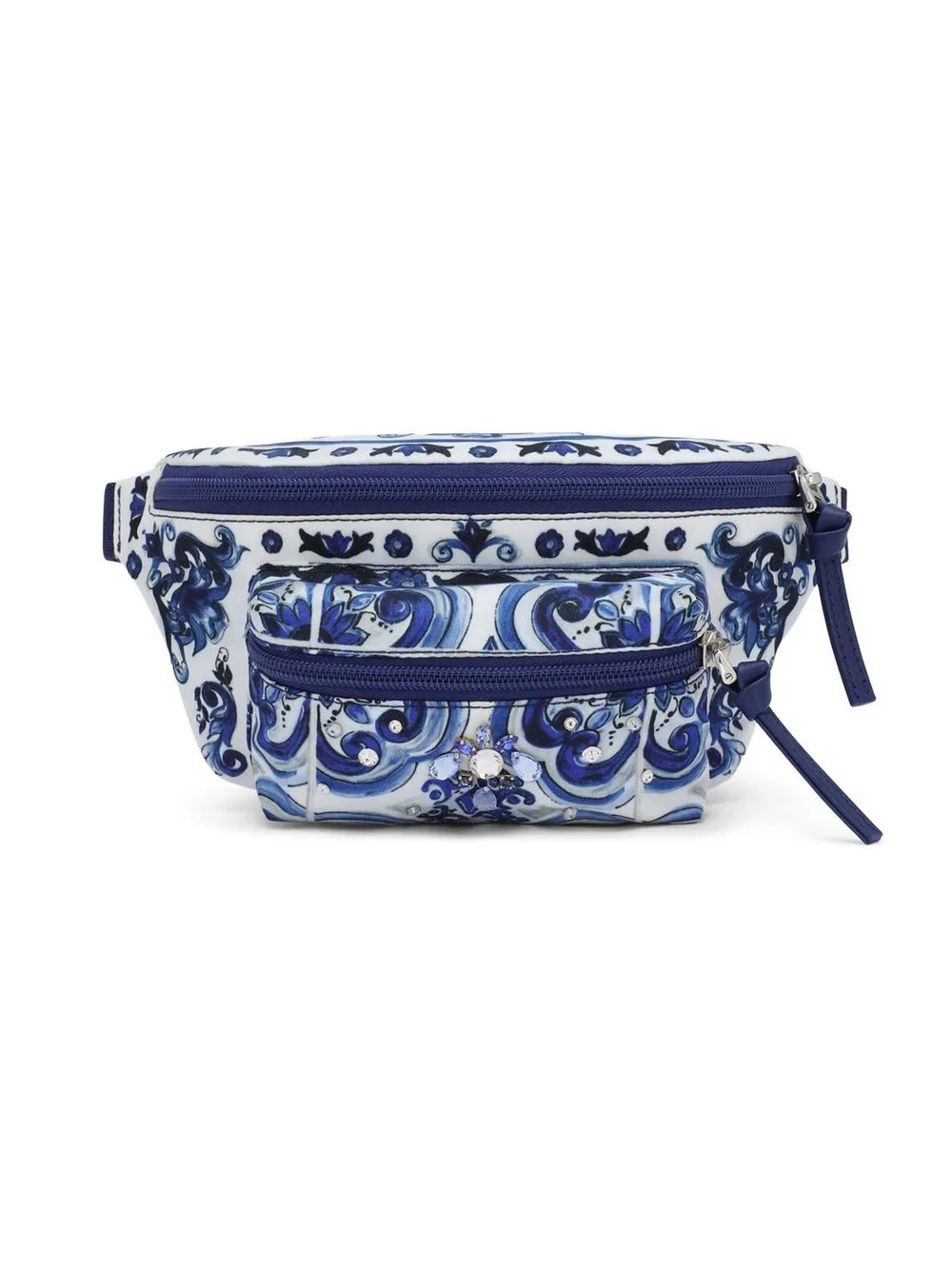 

Dolce & Gabbana Kids floral-print belt bag - Blue