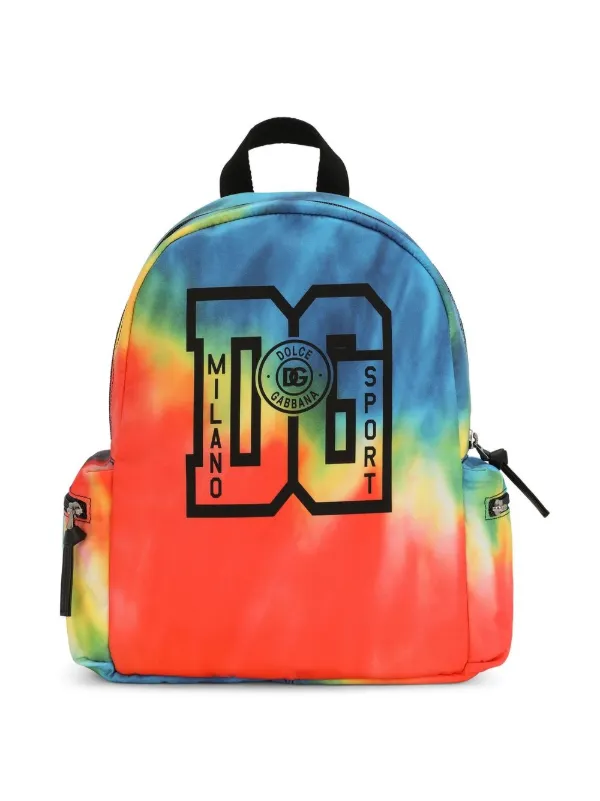 Dolce&gabbana リュック Nylon backpack with rubberized logo in Black for Men