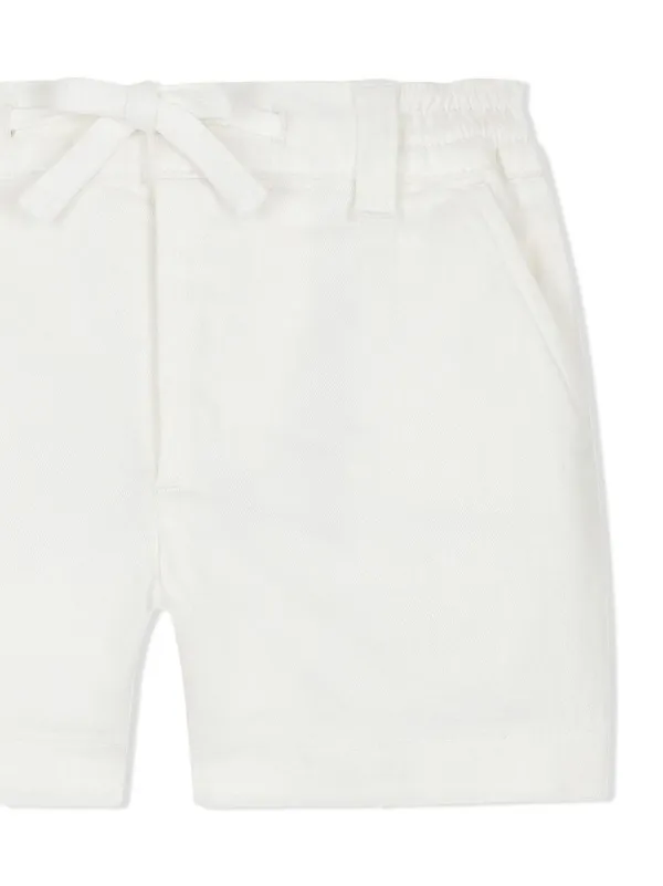 Dolce Gabbana Kids garment dyed Gabardine Shorts White FARFETCH AU