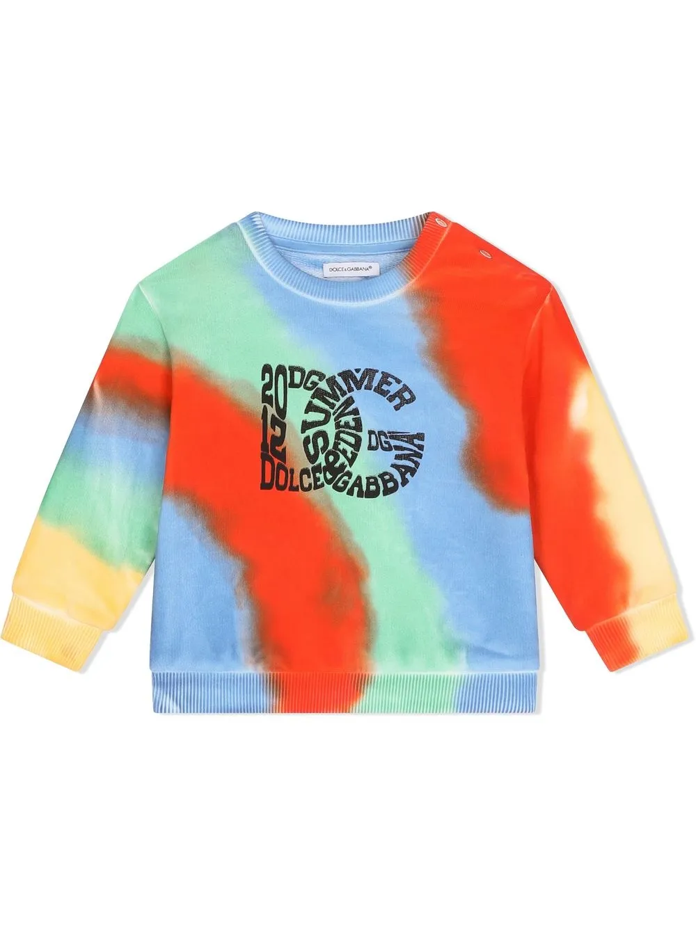 

Dolce & Gabbana Kids suéter con estampado tie-dye - Multicolor