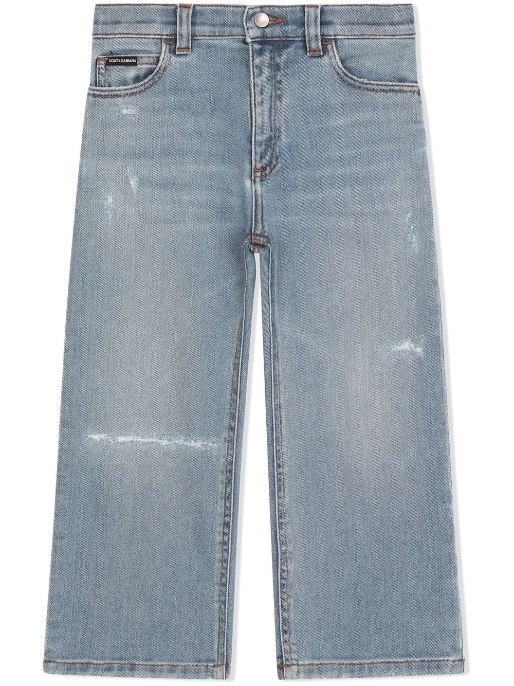 

Dolce & Gabbana Kids jeans rectos - Azul