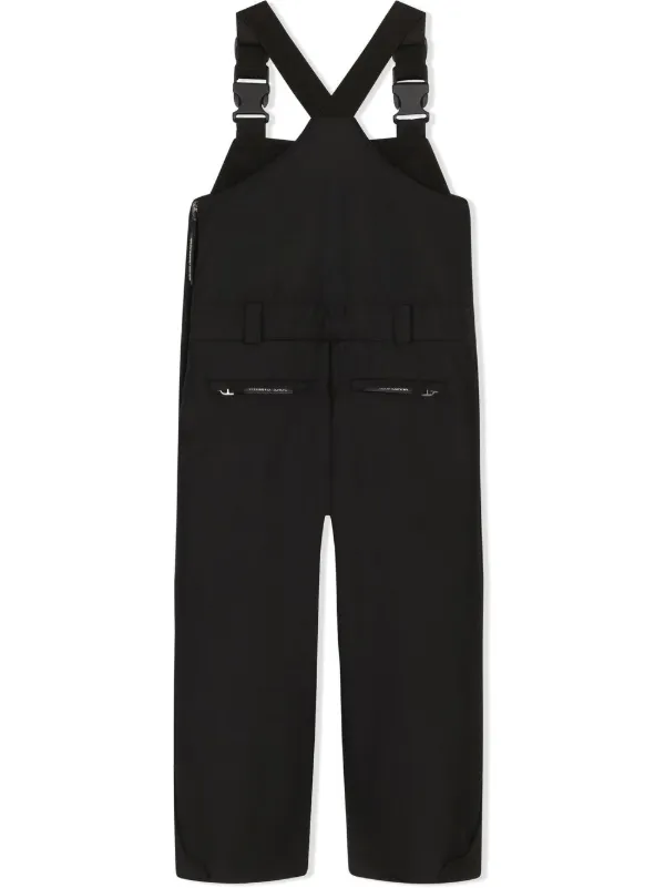 Dolce & Gabbana Kids logo-embroidered straight-leg Dungarees