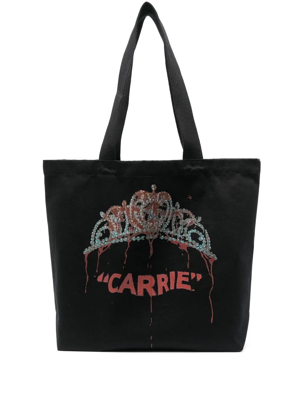 

JW Anderson Carrie graphic-print tote bag - Black