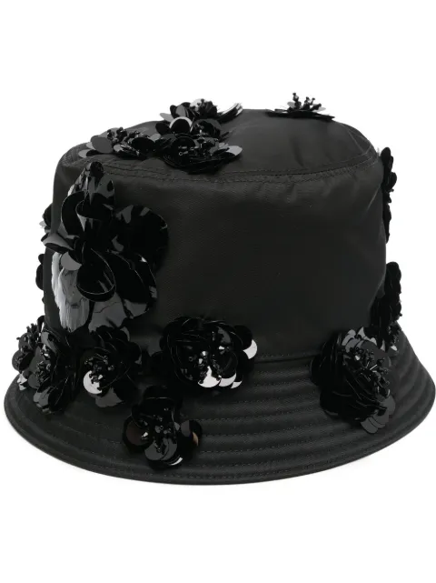 Prada Re-Nylon floral-appliqué bucket hat