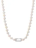 EÉRA 18kt white gold diamond and pearl necklace - Silver