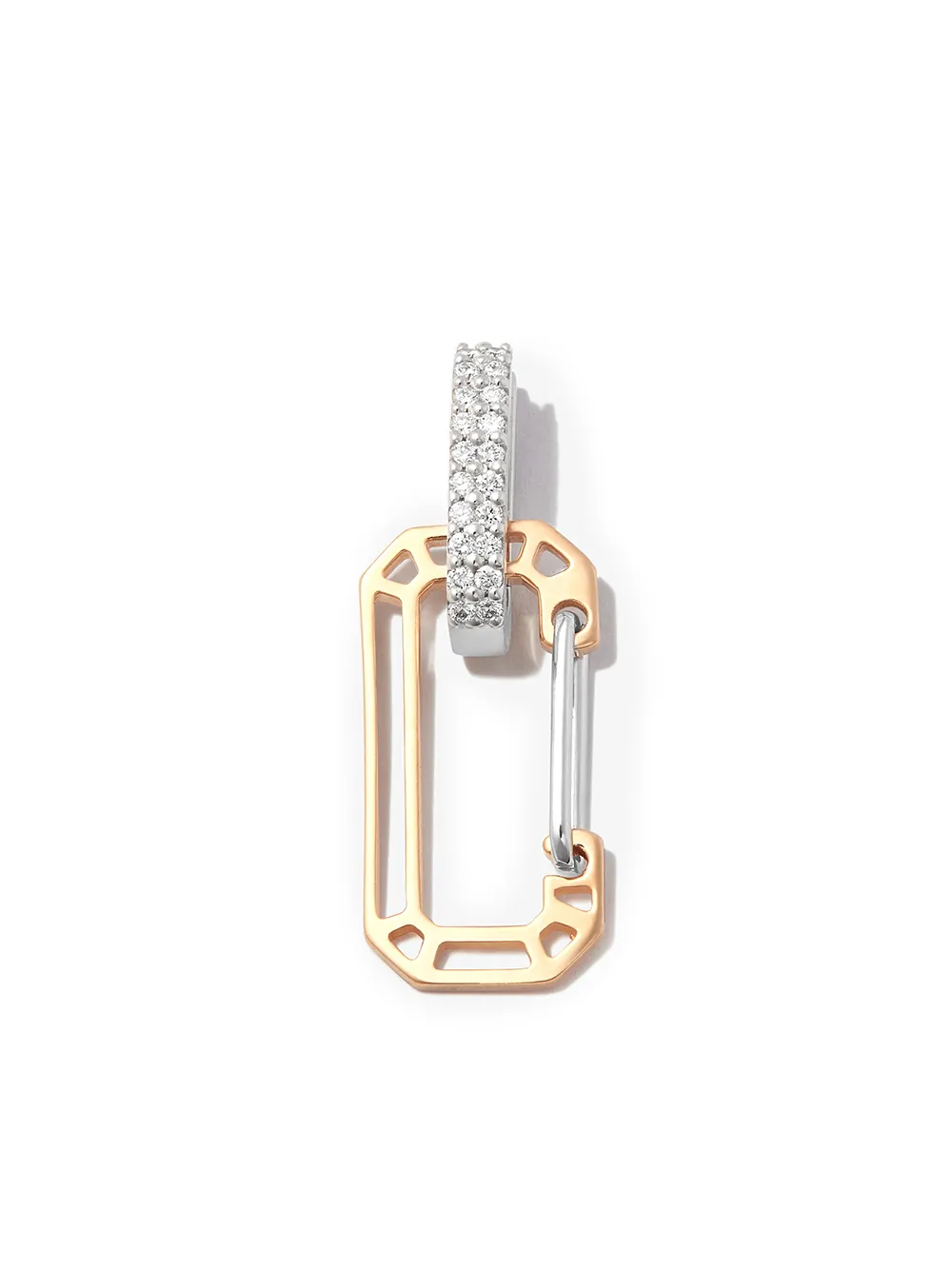 

EÉRA arete Small Chiara en oro blanco de 18kt con diamantes - Dorado